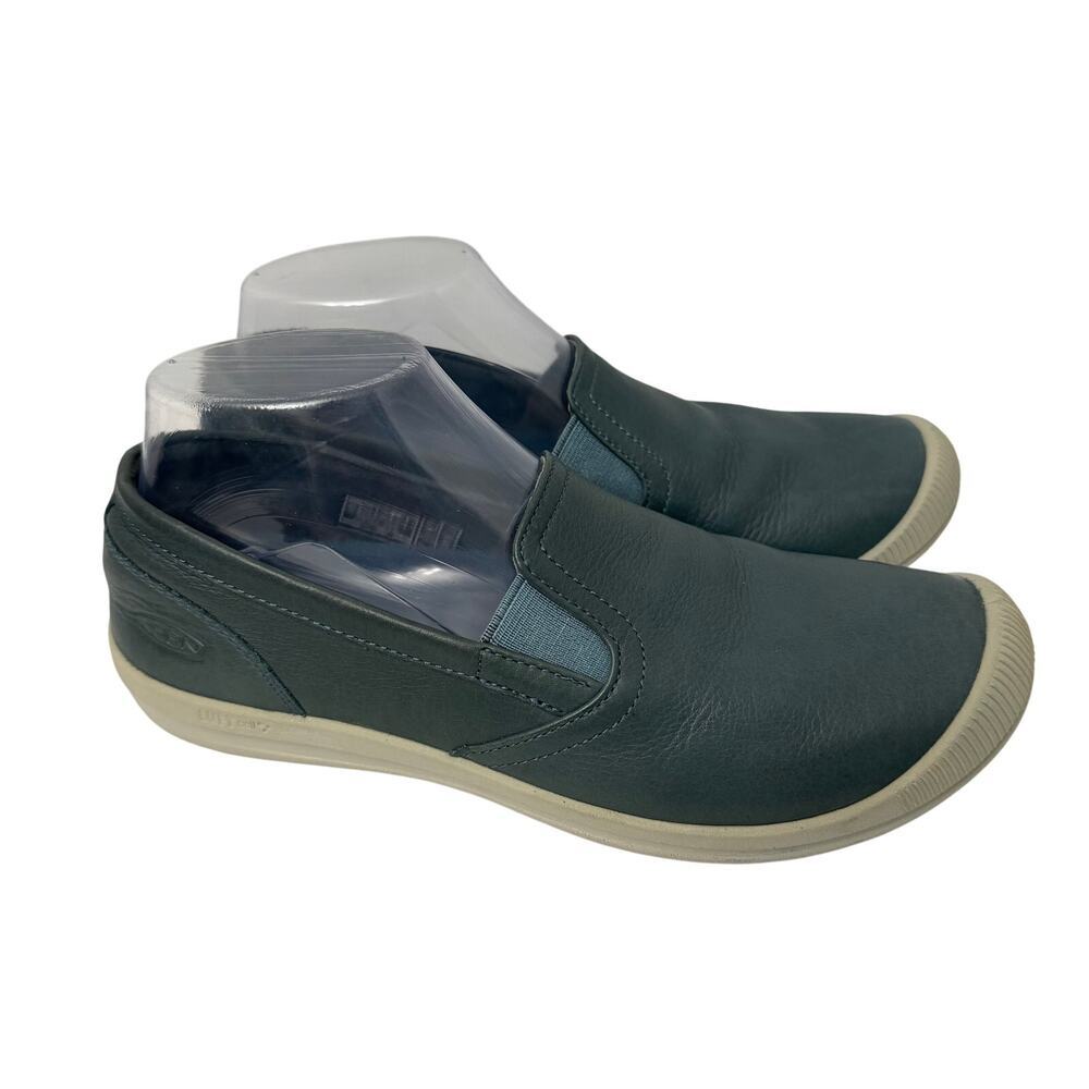 Keen Lorelai Shoes Womens Size 7.5 Blue Leather Slip On Comfort